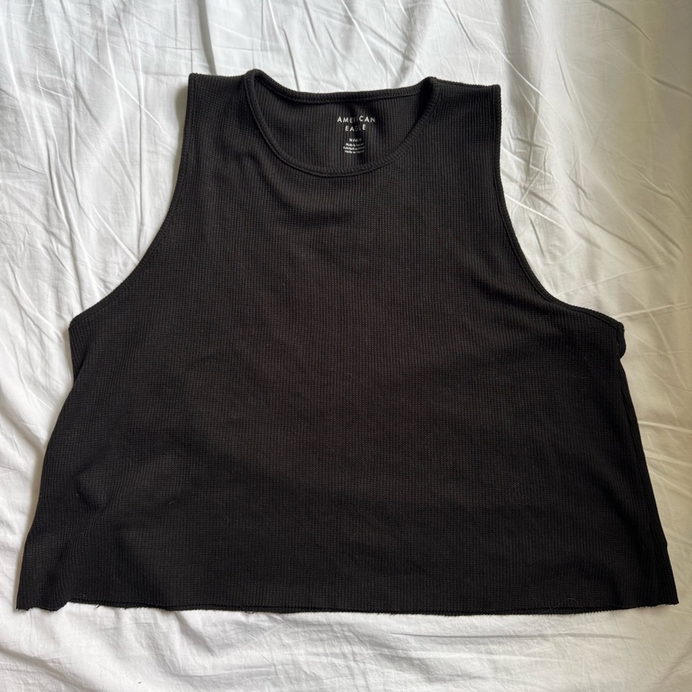 AE Boxy Waffle Tank Top